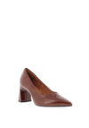 Tamaris Crackled Faux Patent High Heels, Brown