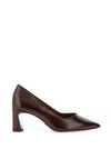 Tamaris Crackled Faux Patent High Heels, Chocolate Brown