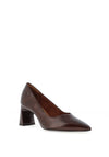 Tamaris Crackled Faux Patent High Heels, Chocolate Brown