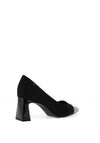 Tamaris Faux Suede Patent High Heels, Black