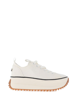 Tamaris Canvas Platform Trainers, White