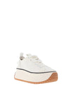 Tamaris Canvas Platform Trainers, White