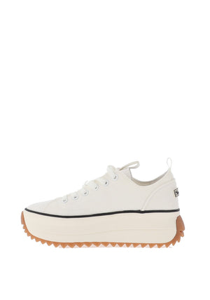 Tamaris Canvas Platform Trainers, White