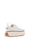 Tamaris Canvas Platform Trainers, White