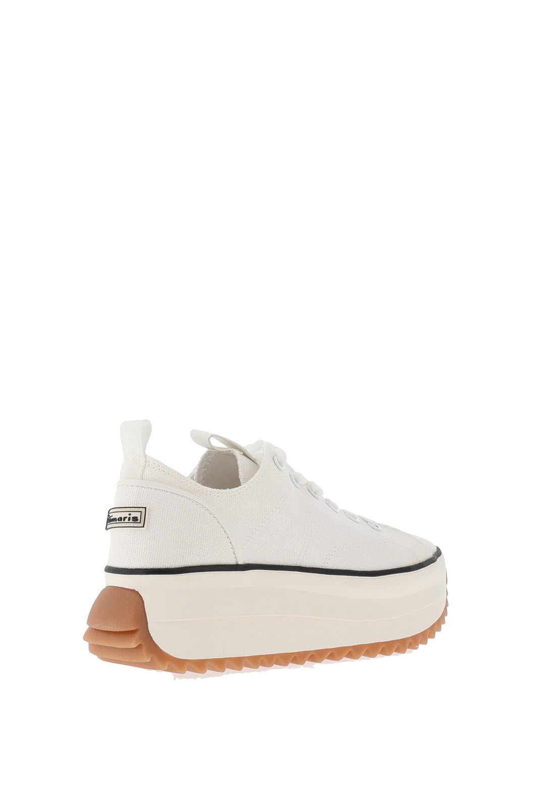 Tamaris Canvas Platform Trainers, White