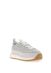 Tamaris Canvas Platform Trainers, Grey
