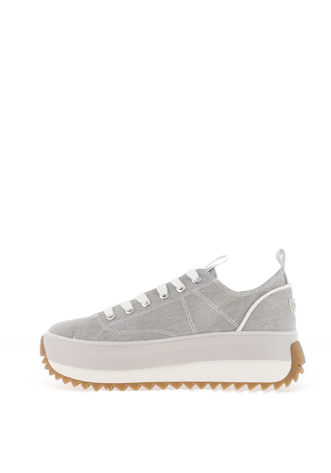 Tamaris Canvas Platform Trainers, Grey