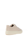 Tamaris Pebbled Leather Platform Trainers, Light Beige