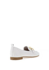 Tamaris Leather Slip On Flat Shoes, White