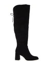 Tamaris Suede Block Heel Knee High Boot, Black