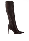 Tamaris Knee High Faux Leather Heeled Boot, Brown
