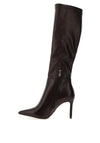 Tamaris Knee High Faux Leather Heeled Boot, Brown