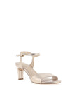 Tamaris Shimmering Heeled Sandals, Light Gold