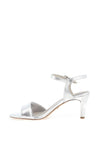Tamaris Shimmering Heeled Sandals, Silver