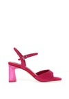 Tamaris Suede Metallic Strap Wedge Sandals,  Pink