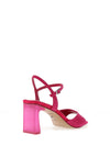 Tamaris Suede Metallic Strap Wedge Sandals,  Pink