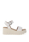 Tamaris Suede Platform Sandals, White