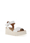 Tamaris Suede Platform Sandals, White