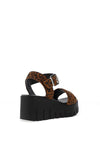 Tamaris Suede Platform Sandals, Leopard