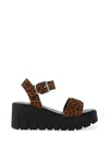 Tamaris Suede Platform Sandals, Leopard