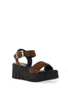 Tamaris Suede Platform Sandals, Leopard