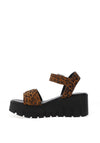 Tamaris Suede Platform Sandals, Leopard