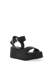 Tamaris Leather Chunky Platform Sandals, Black