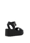 Tamaris Leather Chunky Platform Sandals, Black