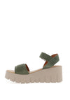 Tamaris Suede Platform Sandals, Olive