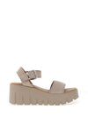 Tamaris Suede Platform Sandals, Taupe