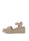 Tamaris Suede Platform Sandals, Taupe