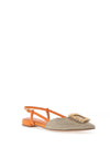 Tamaris Woven Sling Back Shoes, Orange