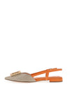 Tamaris Woven Sling Back Shoes, Orange