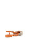 Tamaris Woven Sling Back Shoes, Orange
