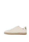 Tamaris Woven Rope Trim trainers, Off White & Gold