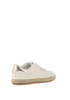 Tamaris Woven Rope Trim trainers, Off White & Gold