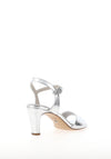Tamaris Metallic Heeled Sandals, Silver