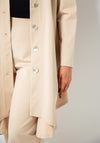 Thanny Jersey Waterfall Back Jacket, Beige