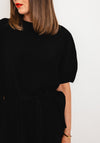 Thanny Crepe One Size Blouse, Black