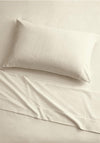 The Home Studio Flannelette Bed Sheet Set, Cream