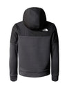 The North Face Boys Athletics Full Zip Hoodie, Black/Grey