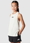 The North Face Girls Never Stop Tank Top, White Dune