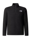 The North Face Boys Glacier Long Sleeve Fleece, Black