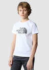 The North Face Boys Easy Logo Short Sleeve Tee, White