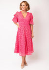 The 8th Sign Callie Crochet Lace Bow Back Dress, Pink