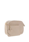 Zen Collection Weaved Crossbody Bag and Pouch, Cream