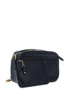 Zen Collection Weaved Crossbody Bag and Pouch, Blue