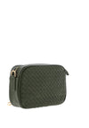 Zen Collection Weaved Crossbody Bag and Pouch, Green