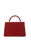 Zen Collection Geometric Quilted Grab Bag, Red
