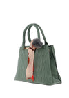 Zen Collection Quilted Bark Print Grab Bag, Mint Green